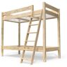 ABC MEUBLES Etagenbett 2 Plätze 90x190 geneigte Skala Holz ABC - 90x190 - Roh