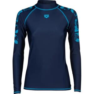 ARENA Damen Shirt WOMEN'S RASH VEST L/S GRAPHIC - female - Blau - S