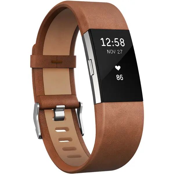 FITBIT fitbit Leder Band, Brown Large für CHARGE2 - unisex - Braun - Onesize