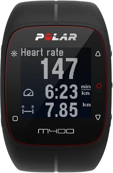 POLAR GPS Laufuhr M400 HR Black - unisex - Schwarz - Onesize