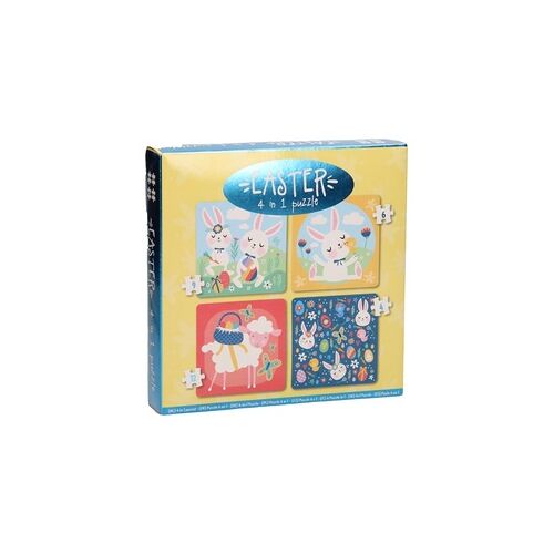 Kinderpuzzle Ostern, 4in1, Puzzle