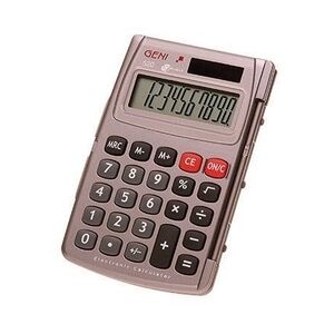 GENIE® Taschenrechner 520 10-stellig mit Klappdeckel grau