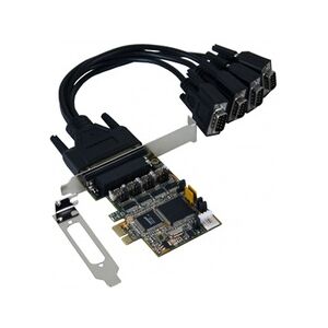 EXSYS EX-44384 PCI Express x1 Karte 4x seriell RS-232 (Kabel mit 4x 9pin Stecker)