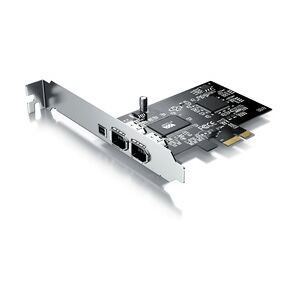 CSL PCI Firewire Karte Erweiterungskarte - PCI-E - 3 Anschlüsse - 1394a 1394b -Controller-Karte - 2 x 6 Pin und 1 x 4 Pin für Desktop-PC