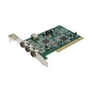 StarTech.com 4 Port 1394a FireWire PCI Schnittstellenkarte 3x extern 1x intern FireWire-Adapter