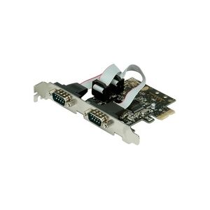 VALUE PCI-Express-Karte, Seriell RS232, D-Sub 9, 2 Ports