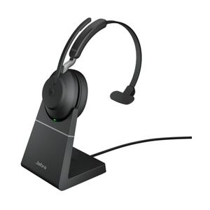 Jabra Evolve 2 65 MS Wireless Bluetooth Mono Headset  schwarz m. Ladestation