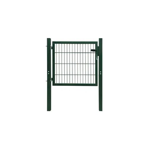 vidaXL Zauntor Stahl Grün 105x150 cm