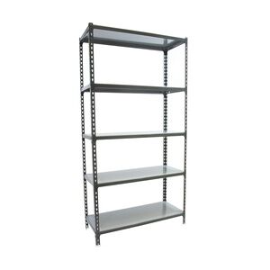 SimonRack Simonclick schraubenloses Metallregal 5 Böden. Farbe ANTHRAZIT/VERZINKT 1800x900x300 mm