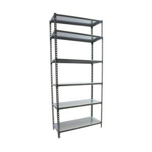 SimonRack Simonclick schraubenloses Metallregal 6 Böden. Farbe ANTHRAZIT/VERZINKT 2500x1100x500 mm