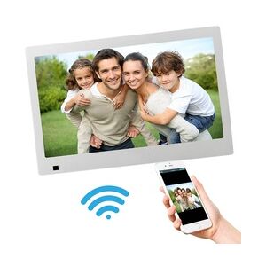 XORO CPF 10B1 Digitaler Bilderrahmen 10,1 Zoll mit Touchscreen WLAN SD Kartenleser USB Bewegungssensor 1280x800 Auflösung 16:10 Format App-Steuerung