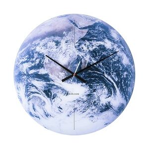 Karlsson Wanduhr Earth - Blau - Ø60cm