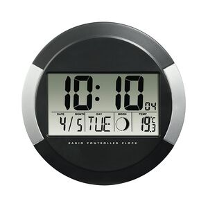 Hama PP-245 Digitale Wanduhr Kreis Schwarz