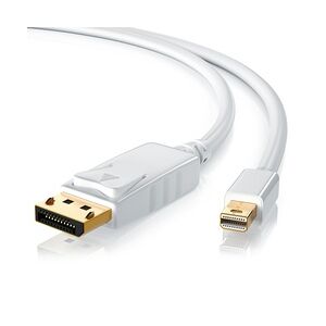 CSL Mini DisplayPort zu DisplayPort Audio- & Video-Kabel, FullHD MiniDP Monitor Kabel, Verbindungskabel - 2m