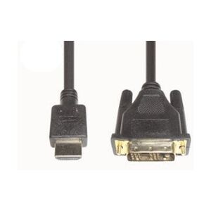 E+P Elektrik e+p HDMI 3 Videokabel-Adapter 2 m DVI-D Schwarz