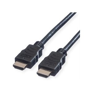 VALUE HDMI High Speed Kabel mit Ethernet, schwarz, 3 m