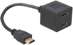 DeLock Video- / Audio-Adapter HDMI 19-polig M W 20 cm