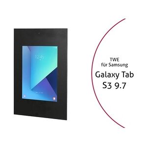 TabLines TWE041B Tablet Wandeinbau für Samsung Tab S3 9.7 DS, schwarz