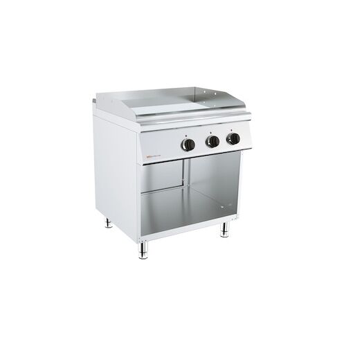 BigGastro Elektrische Grillplatte + inklusiv Unterbau – 7,2 kW