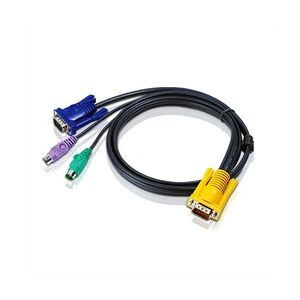 Aten 2L-5202P KVM-Kabel VGA PS/2, schwarz, 1,8 m