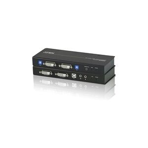 Aten CE604 KVM Extender, 2x DVI, Audio, USB, RS232