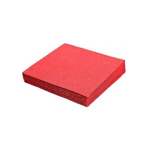 1-PACK 1000x Servietten 33 x 33 cm 1/4 -Falz 3-lagig rot