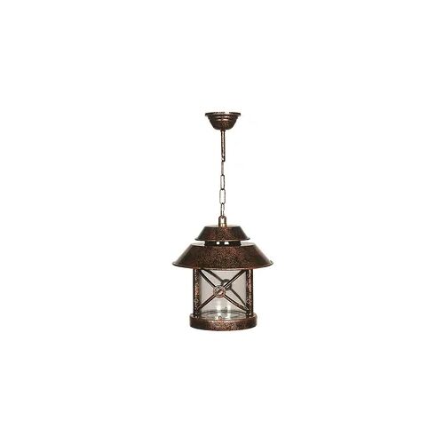 WellHome - Außenlampe 26x26x56cm aus ABS in der Farbe Braun