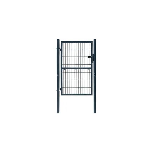 vidaXL 2D Zauntor (Einzeltor) Anthrazitgrau 106x170 cm