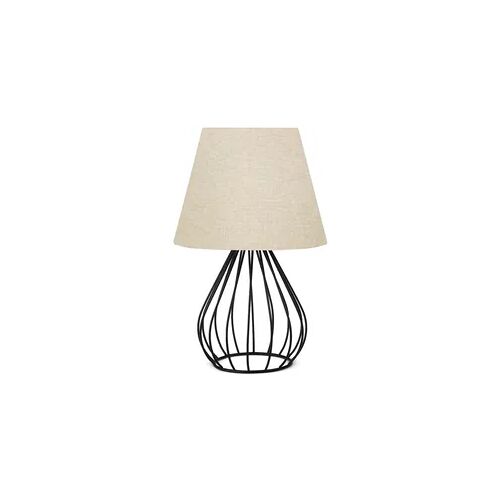 WellHome Nachttischlampe 36 cm in Beige