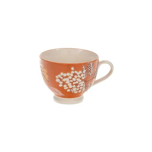 Teetasse Rosalie x4 - Orange Rund Amadeus Steinzeug 11x14.5 cm