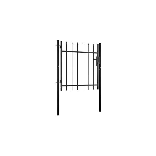 vidaXL Zauntor mit Speerspitzen 100 x 75 cm