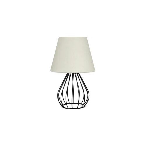 WellHome Nachttischlampe 36 cm in Creme