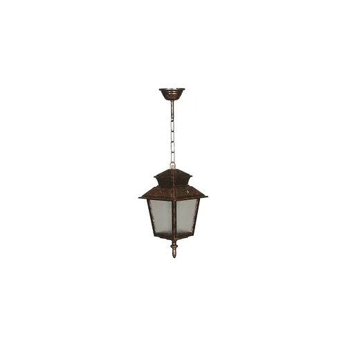 WellHome - Außenlampe 18x18x48cm aus ABS in der Farbe Braun