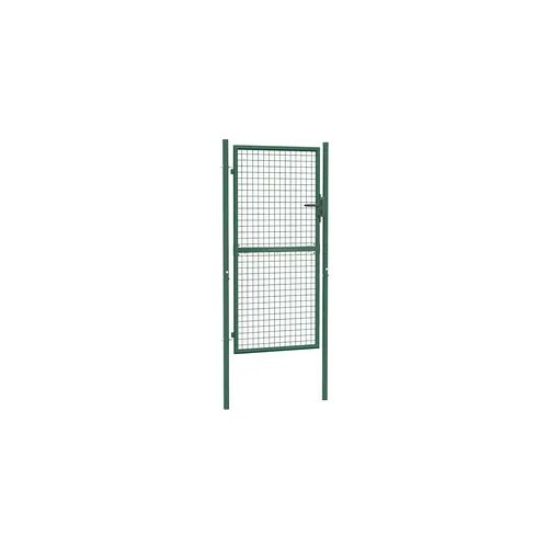 vidaXL Zauntor Stahl 100x175 cm Grün