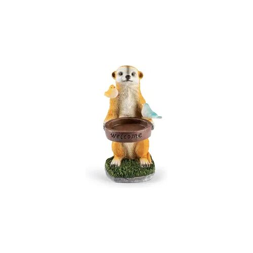 EASYmaxx Solarleuchte Erdmännchen als Vogeltränke