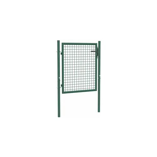 vidaXL Zauntor Stahl 100 x 75 cm Grün