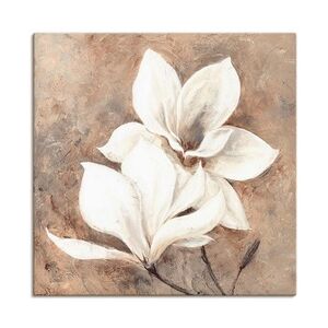 ARTland Leinwandbilder Wandbild Bild auf Leinwand Klassische Magnolien Größe: 70x70 cm