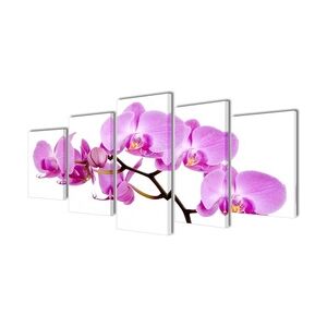 vidaXL Bilder Dekoration Set Orchidee 200 x 100 cm