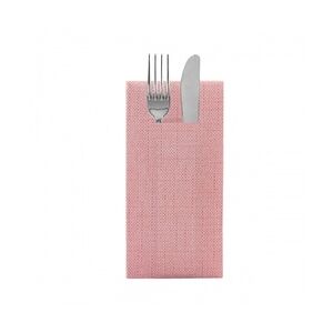 Sovie HORECA Besteckserviette Mailand in terrakotta aus Linclass® Airlaid 40 x 40 cm, 100 Stück - Struktur Leinen