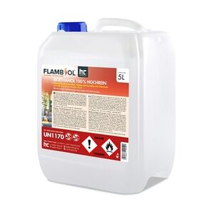 2 x 5 Liter FLAMBIOL® Bioethanol Hochrein 100 % rauch- und rußfrei in Kanistern