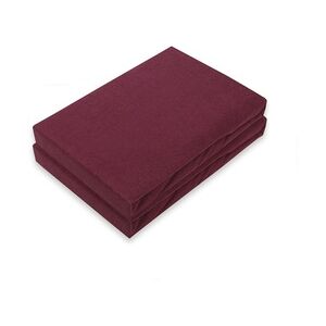 EXKLUSIV HEIMTEXTIL Jersey Spannbettlaken Doppelpack 120 x 200 cm Bordeaux