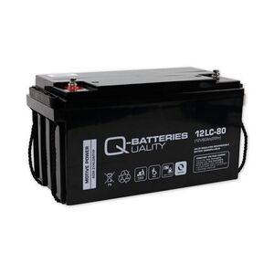 Q-Batteries 12LC-80 / 12V - 80Ah Blei Akku Zyklentyp AGM - Deep Cycle VRLA