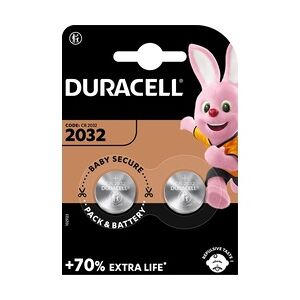 Duracell Knopfzelle CR2032 Lithium, 3 V, Packung: 2 Stück