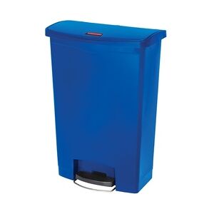 Rubbermaid Slim Jim Step On Container Front Step Pedal-Abfalleimer   90 Liter, HxBxT 82,6x35,3x75cm   Polyethylen   Blau von PROREGAL