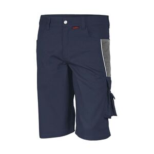 QUALITEX HIGH QUALITY WORKWEAR Qualitex Arbeitsshorts'PRO'' in marine/grau, Größe: 42 - kurze Arbeitshose MG 245 g - für PROfessionals