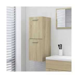 vidaXL Badezimmerschrank Sonoma-Eiche 30x30x80 cm Holzwerkstoff