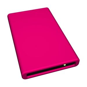 3er Pack HipDisk RP externes Festplatten-Gehäuse 2,5 Zoll USB 3.0 Aluminium mit austauschbarer Silikon-Schutzhülle für SATA HDD/SSD rosa pink