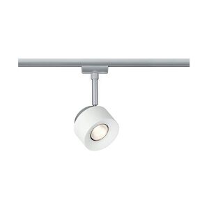 Paulmann URail LED Schienenspot Pane Einzelspot  400lm 7,4W 2700K dimmbar 230V Weiß Chrom matt 95373