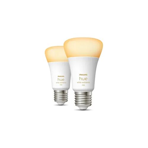 Philips Hue White ambience E27 - Smarte Lampe A60 Doppelpack - 1100
