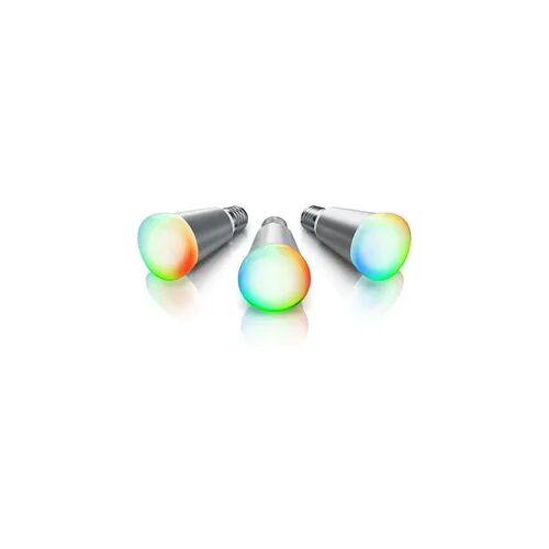 BEARWARE 3x Smarte LED-Leuchte, Wifi Smart Lampe, RGB Farbwechsel dimmbar, E27-Gewinde, 7W, 420 Lumen